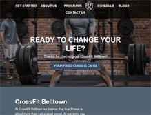 Tablet Screenshot of crossfitbelltown.com